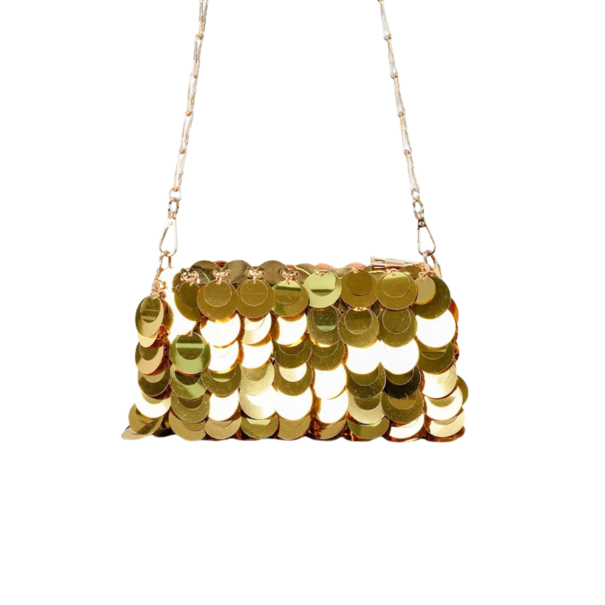 Pochette dorée | Élégance brillante pour soirée & mariage