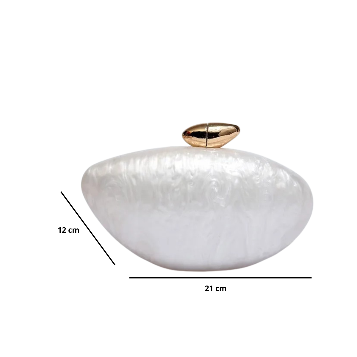 Pochette mariage nacrée | Élégance sans compromis