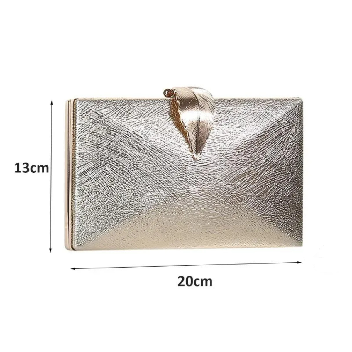 Pochette soirée boucle dorée | Élégance et praticité