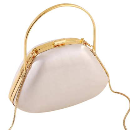 Pochette de soirée nacrée | Élégance intemporelle & chic