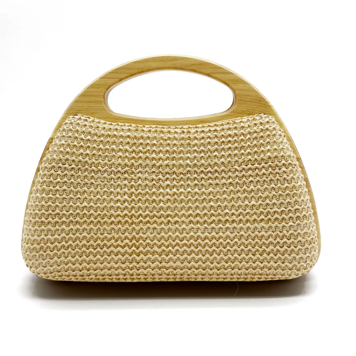 Pochette brodée bohème chic | Broderie florale & bois élégant