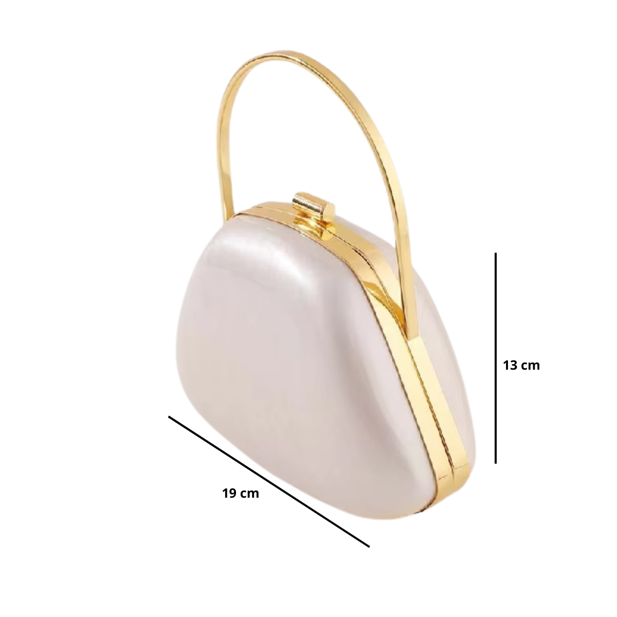 Pochette de soirée nacrée | Élégance intemporelle & chic