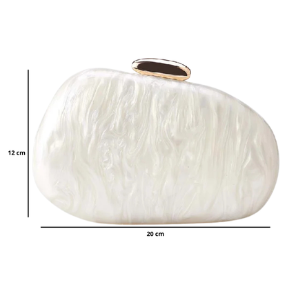 Pochette de soirée Nacrée | Elégance pure & Style