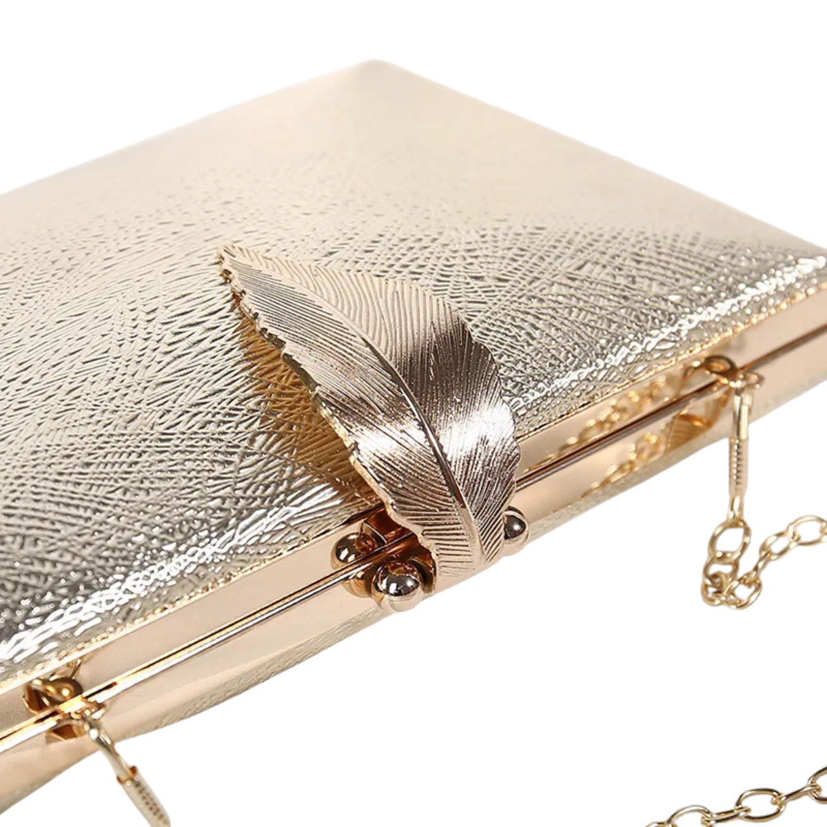 Pochette soirée boucle dorée | Élégance et praticité