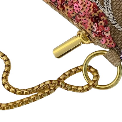 Pochette été bohème | Fleurs brodées & Style nature