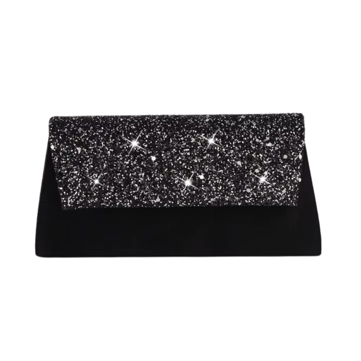 Pochette de Soirée Noire à Paillettes | Élégance Assurée