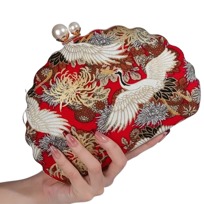 Pochette de soirée brodée | Vintage & Elégance
