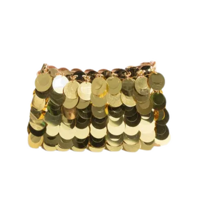 Pochette dorée | Élégance brillante pour soirée & mariage