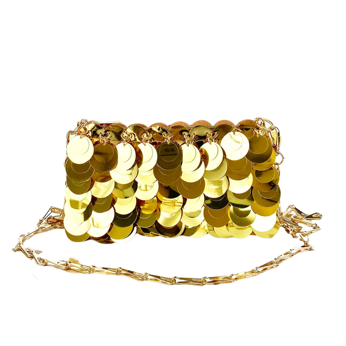 Pochette dorée | Élégance brillante pour soirée & mariage