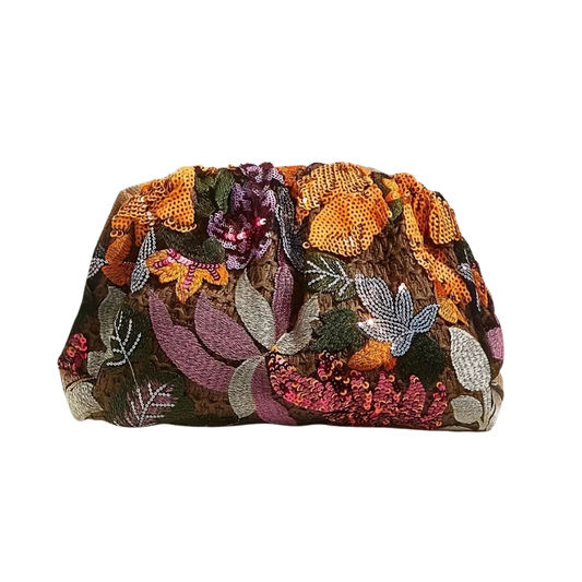 Pochette de Soirée Bohème à Fleurs Brodées | Élégance et originalité