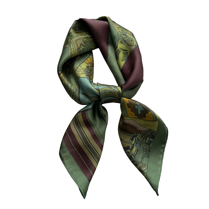 Foulard carré pour Femme - 70×70 cm | Élégance & Chic