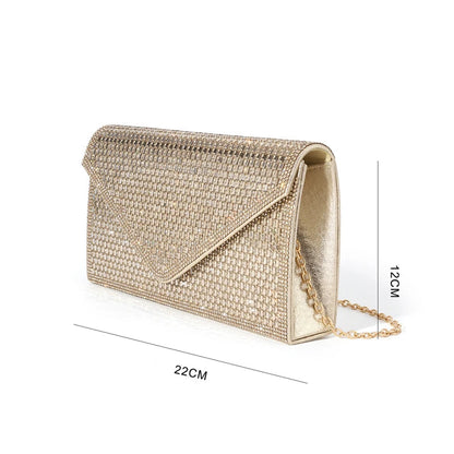 Pochette Mariage Femme | Sac Soirée Élégante Dorée