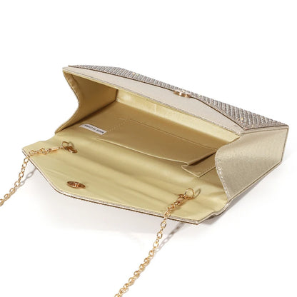 Pochette Mariage Femme | Sac Soirée Élégante Dorée