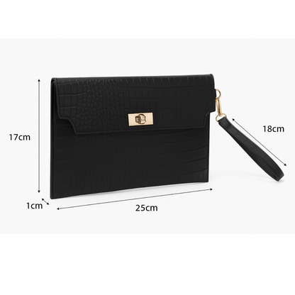 Pochette Effet Croco – Élégance Vegan & Design premium