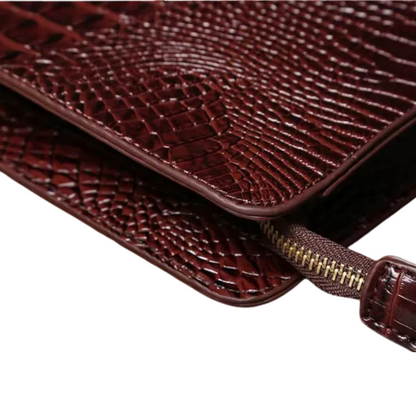 Pochette Effet Croco – Élégance Vegan & Design premium