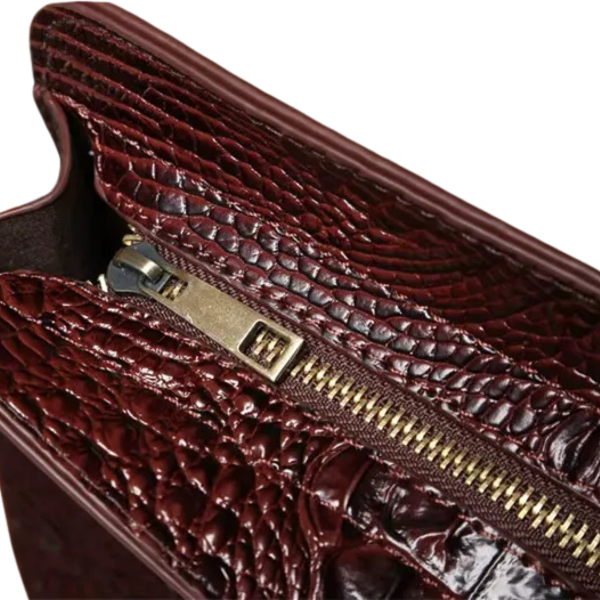 Pochette Effet Croco – Élégance Vegan & Design premium