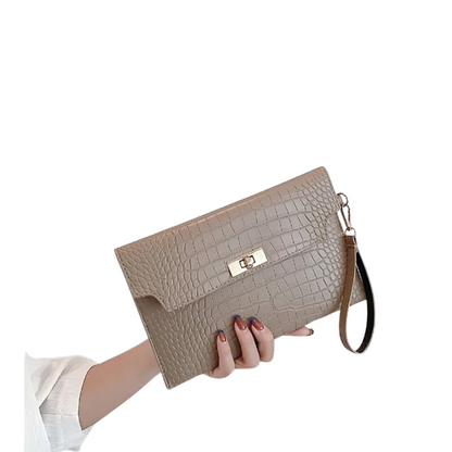 Pochette Effet Croco – Élégance Vegan & Design premium
